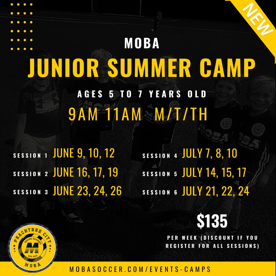 Get ready to kick off an unforgettable summer! MOBA Soccer Camp registration is now OPEN—secure your spot for top-tier training, skill-building, and nonstop fun on the field. Don’t miss out—sign up today at mobasoccer.com/events-camps! #MOBASoccer #SoccerCamp