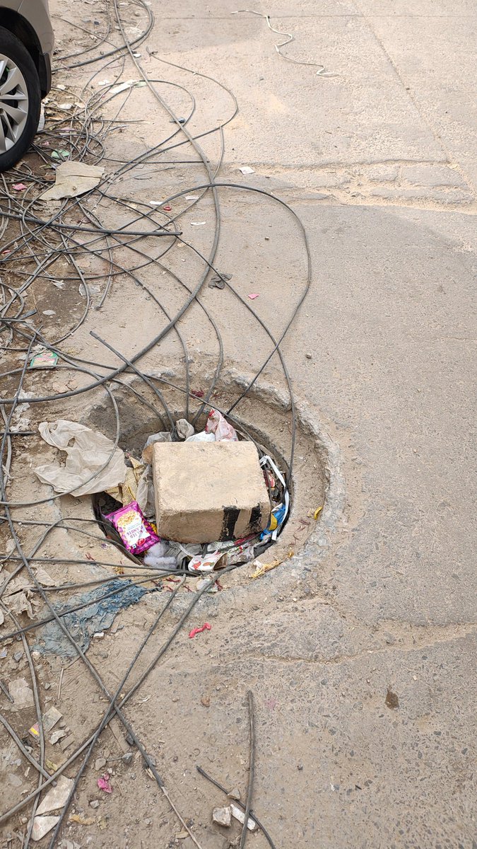 Sewer Manhole is open which is a high risk for the commuters at Vyapar Sadan near Sector 12 a gurgaon Haryana
<a href="/MunCorpGurugram/">MCG</a>