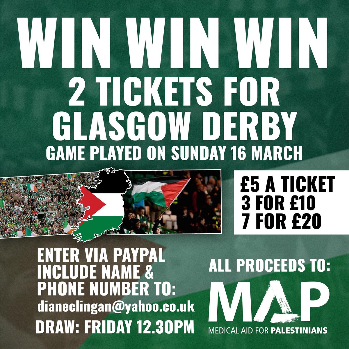 StpetersCSC's tweet image. Great opportunity to win two tickets to Sundays game and help MAP 🇵🇸