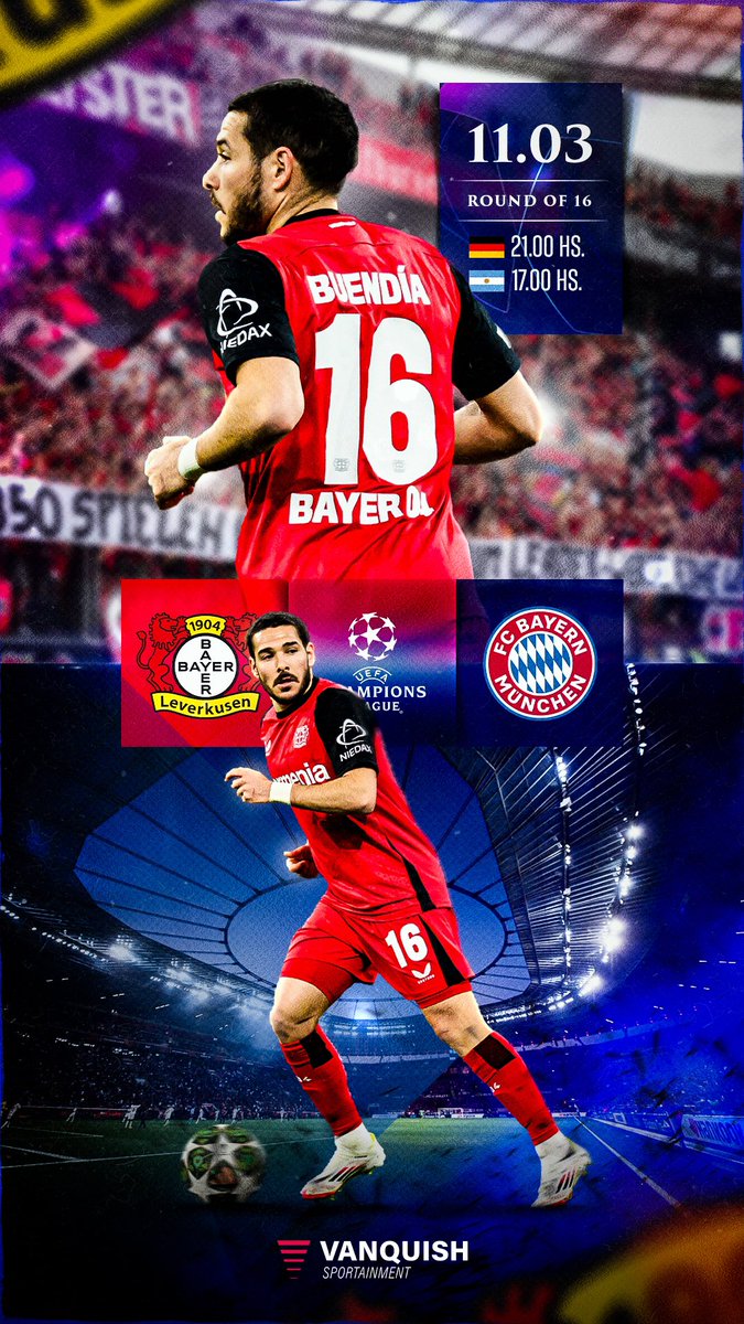 Emiliano Buendia (@em10buendia) on Twitter photo It's time to believe! Letโs go, <a href="/bayer04_en/">Bayer 04 Leverkusen</a>! ๐ช๐ผโซ๏ธ๐ด
#UCL #B04FCB It's time to believe! Letโs go, <a href="/bayer04_en/">Bayer 04 Leverkusen</a>! ๐ช๐ผโซ๏ธ๐ด
#UCL #B04FCB