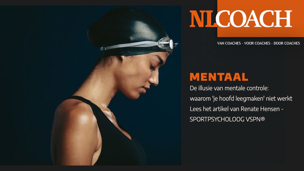 De illusie van mentale controle: waarom 'je hoofd leegmaken' niet werkt. Lees het artikel van sportpsycholoog Renate Hensen:
nlcoach.nl/mentaal/de-ill…