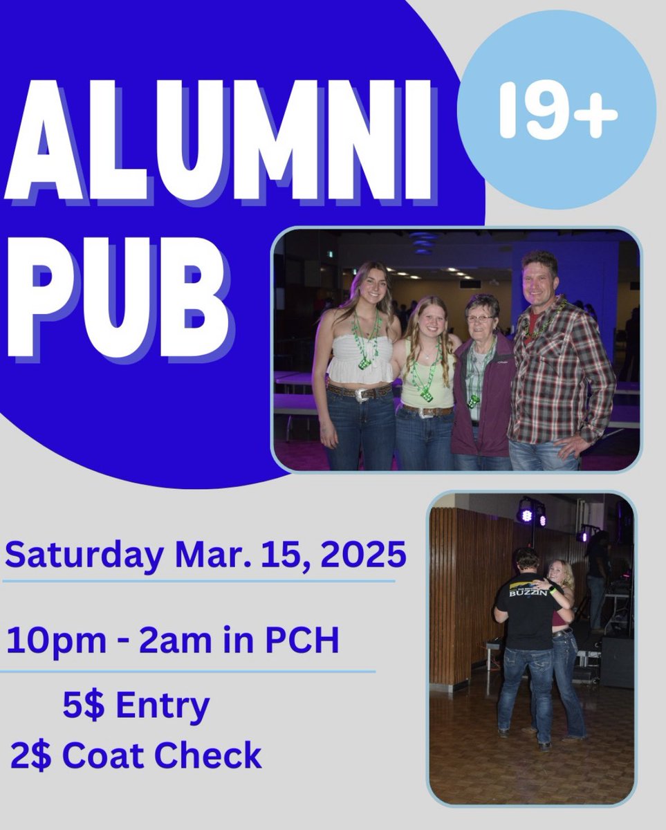 ‼️Calling all Alumni ‼️Join us for the Alumni Aggie Pub this Saturday March 15th for an evening of reminiscing &amp; reconnecting with old friends. More details in photo below. We can't wait to see you there! 🍻