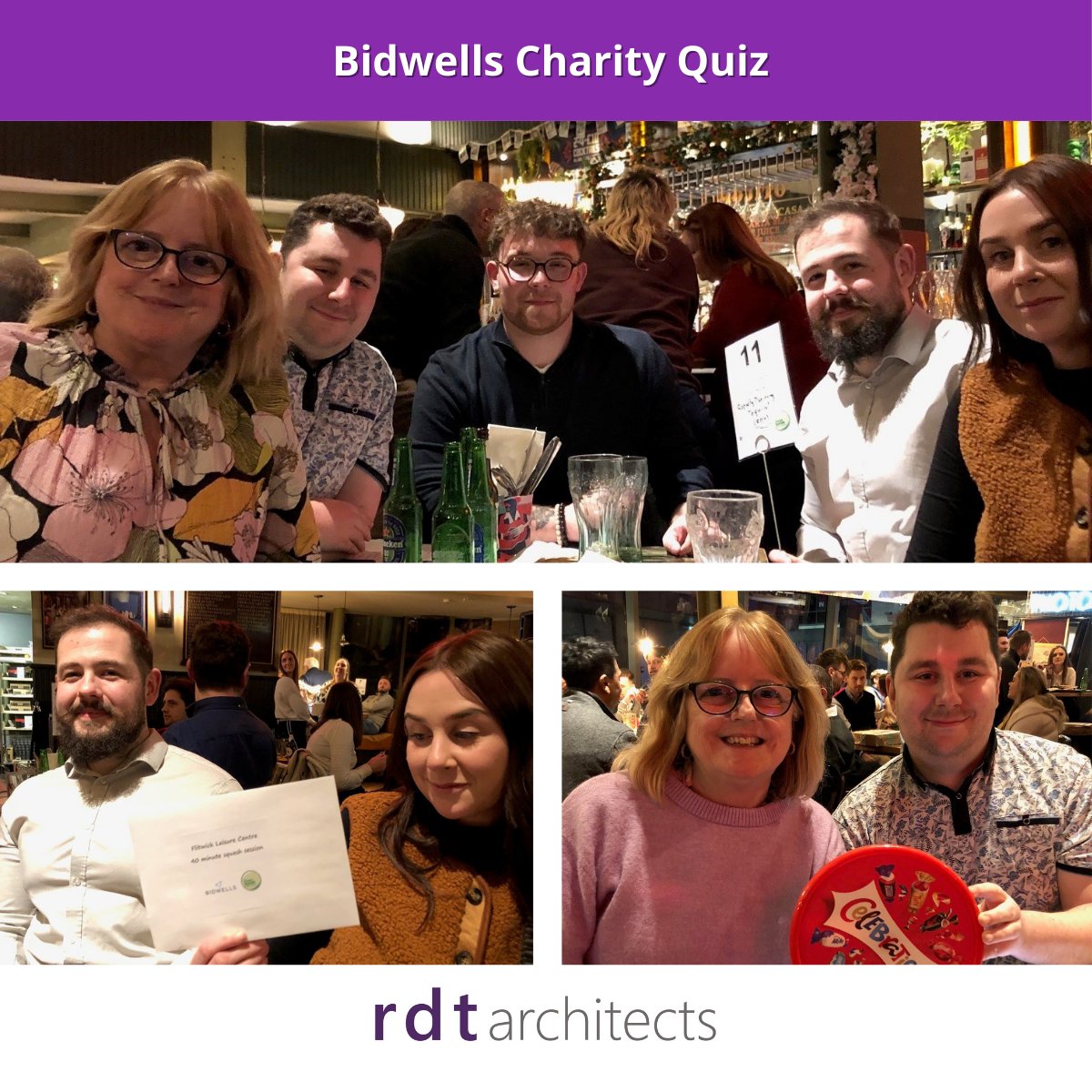 We had a fantastic time at the <a href="/Bidwells/">Bidwells</a> Charity Quiz in #MiltonKeynes!
We didn’t take home the quiz trophy, but we did win a raffle prize and Best Quiz Name - we’ll take that as a victory! 
The real winners of the night were <a href="/mkfoodbank/">MK Food Bank</a> with £4,500 raised y
#Bidwells #Team #Fun