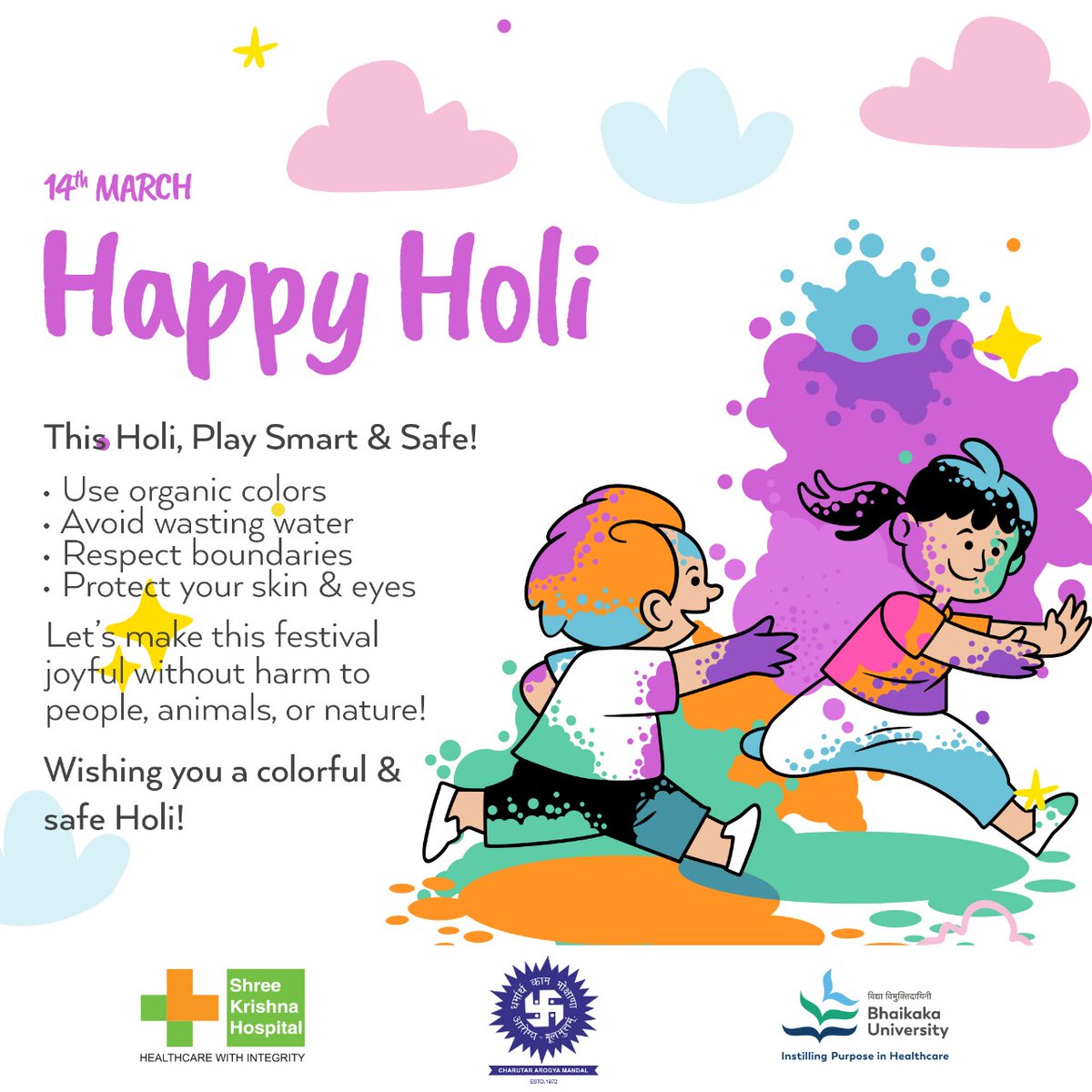 SKHKaramsad's tweet photo. This Dhuleti, we celebrate the festival of colors, health, & happiness. May the hues of joy bring peace & good health to all, as we continue our mission of providing compassionate care to every individual. Wishing you a colorful & healthy Dhuleti! #Dhuleti2025 #ColorsofHealth https://t.co/NaoKXABWI6