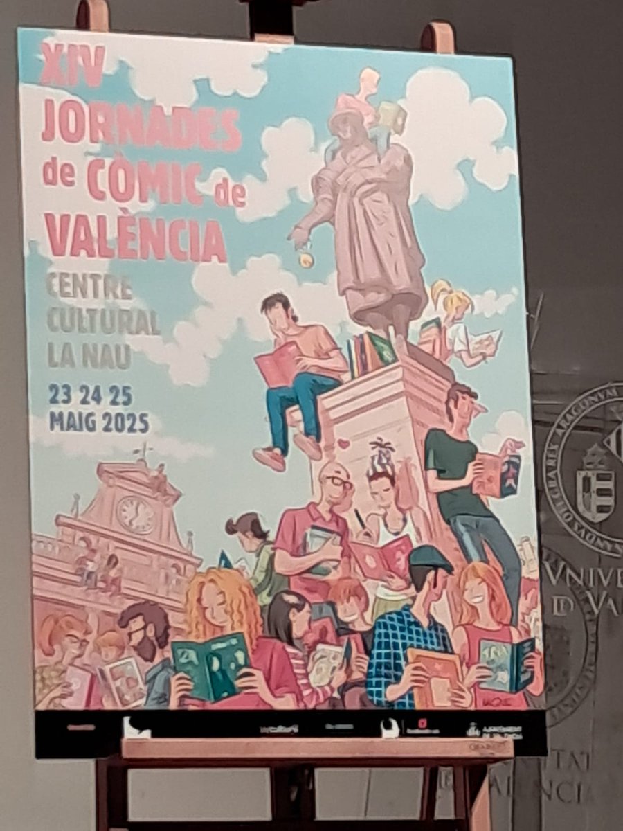 El cartel de las XIV Jornadas de Cómic de Valencia, obra de Mique Beltrán.