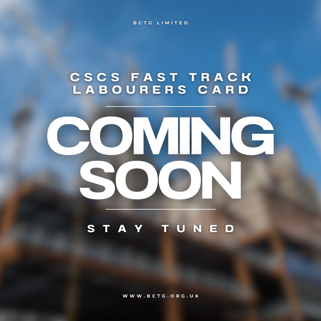 COMING SOON, STAY TUNED!
#cscs #CSCSCard #FastTrack #labourers #ElonMusk