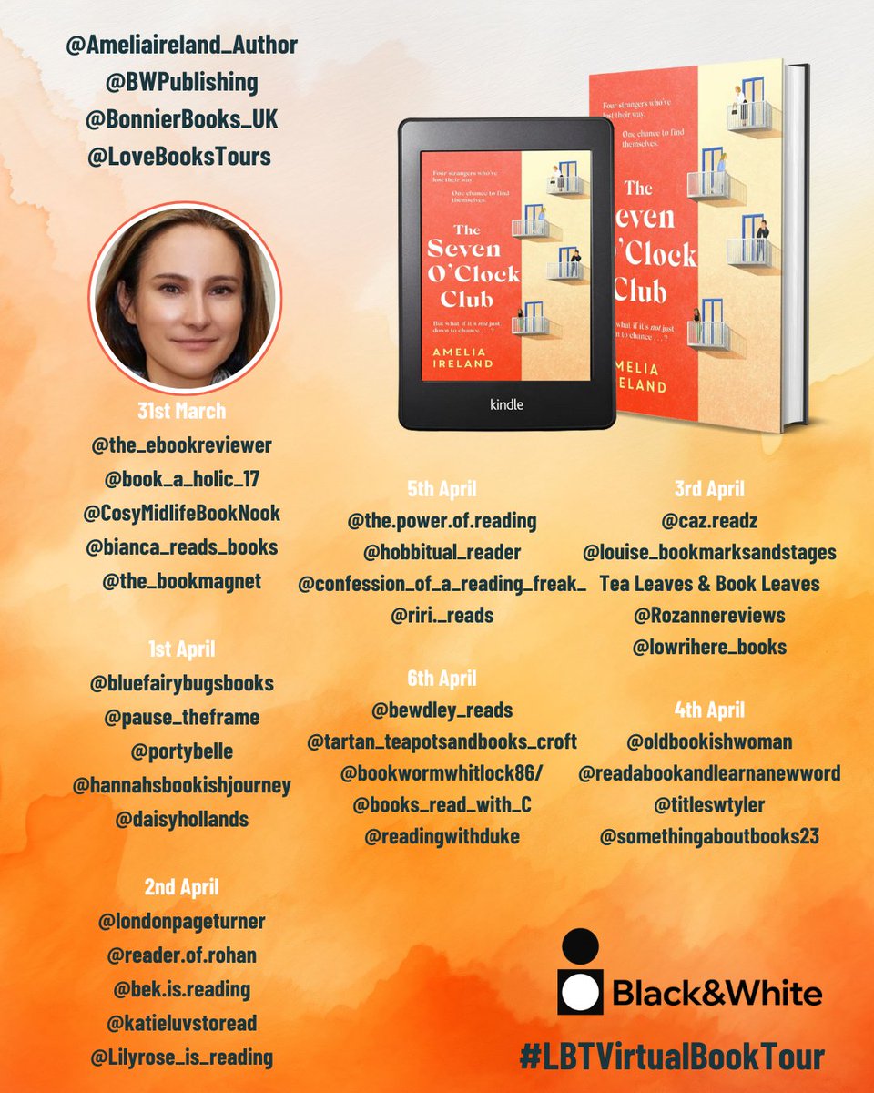 Kelly Lacey (@kellyalacey) on Twitter photo COMING SOON the #Virtualbooktour for The Seven O'Clock Club by Amelia Ireland <a href="/bwpublishing/">Black & White</a> <a href="/bonnierbooks_uk/">Bonnier Books UK</a> | Proudly organised by @LoveBooksTours #BookTour #SupportingAuthors #BookPromotion #BookSky 💙📚
kellylacey.com/2025/03/10/fol… via <a href="/KellyALacey/">Kelly Lacey</a> COMING SOON the #Virtualbooktour for The Seven O'Clock Club by Amelia Ireland <a href="/bwpublishing/">Black & White</a> <a href="/bonnierbooks_uk/">Bonnier Books UK</a> | Proudly organised by @LoveBooksTours #BookTour #SupportingAuthors #BookPromotion #BookSky 💙📚
kellylacey.com/2025/03/10/fol… via <a href="/KellyALacey/">Kelly Lacey</a>