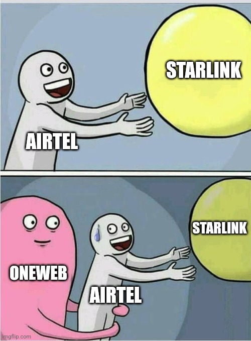 rocketgyan's tweet image. Airtel be like:
#starlink #oneweb