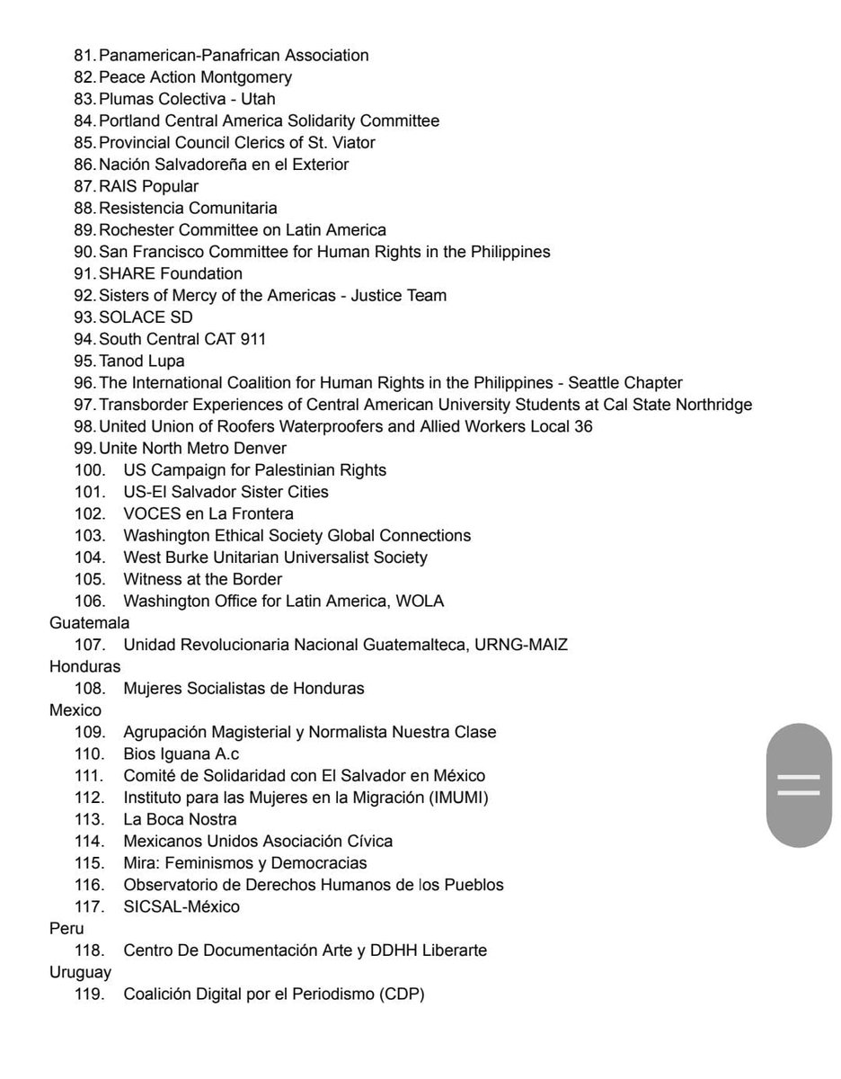 📌 Solicitud para otorgar medidas cautelares a #FidelZavala,  ante la CIDH, fue respaldada por 171 organizaciones a nivel internacional, dónde se pide la LIBERTAD inmediata de Zavala, como también la protección a líderes comunitarios y #Unidehc 🧵