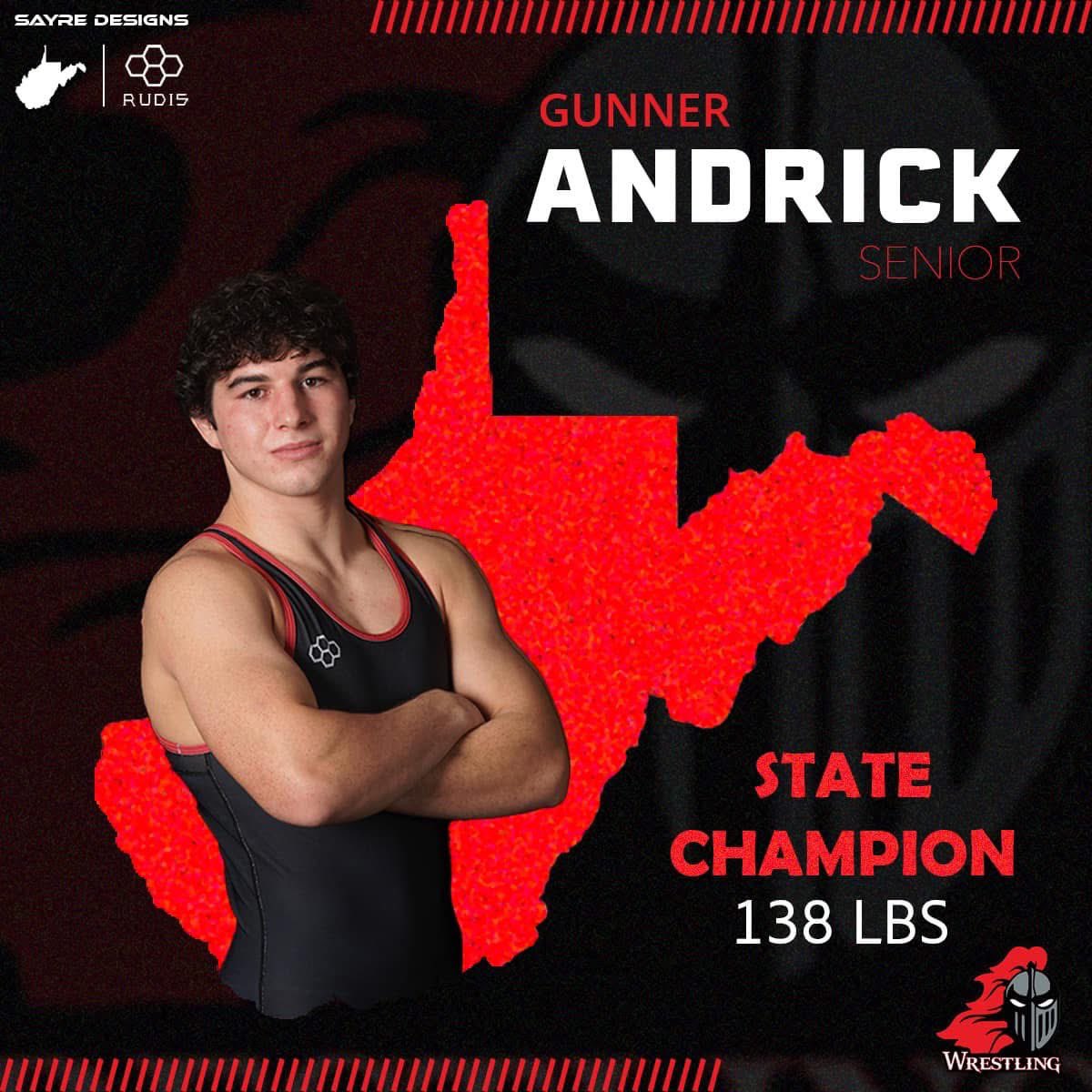 A-AA 138 lbs State Champion - Gunner Andrick 

#PointWrestling
