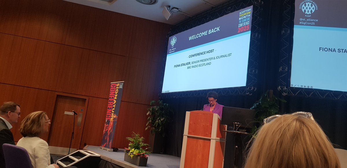 Great start to the day at <a href="/st_alliance/">ST Alliance</a> conference in Edinburgh. Lots of data to digest on global travel trends and opportunities for Scotland