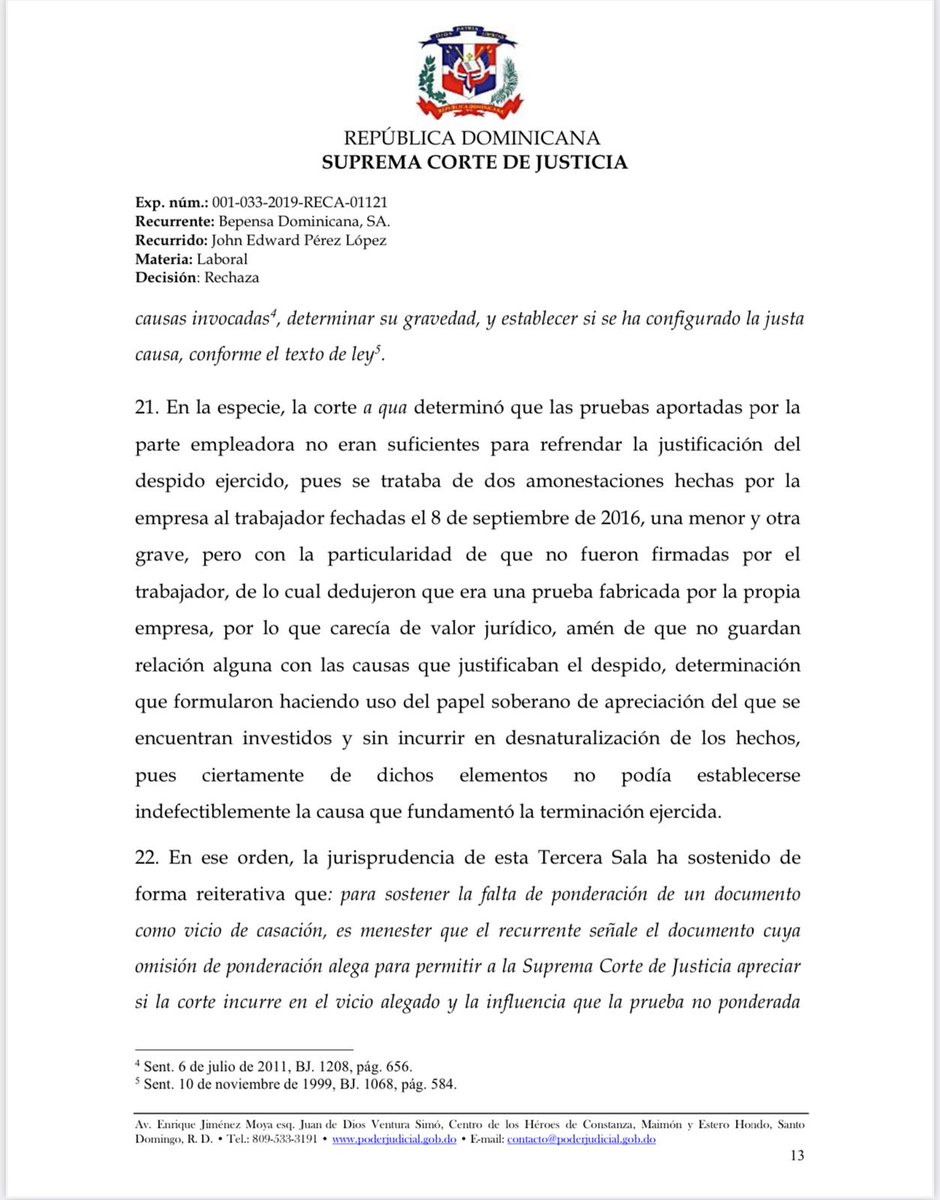 Las amonestaciones no constituyen pruebas indefectibles de las faltas que motivaron el despido. Corresponde al empleador demostrar el carácter justificado del despido, lo que no realiza cuando se limita a presentar las amonestaciones impuestas al trabajador, pues estos elementos,