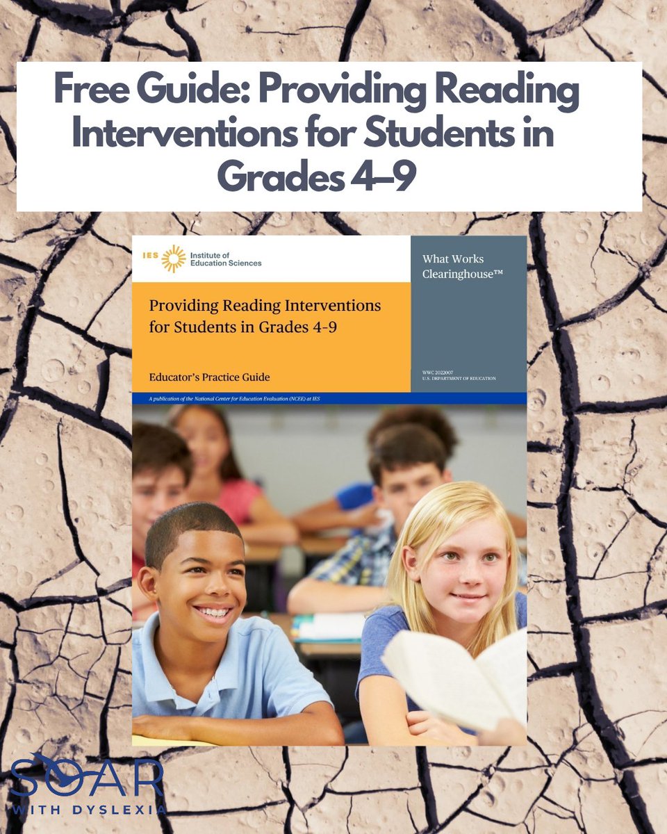 "This practice guide provides four evidence-based recommendations that teachers can use to deliver reading interventions to meet the needs of their students."

ies.ed.gov/ncee/wwc/pract…