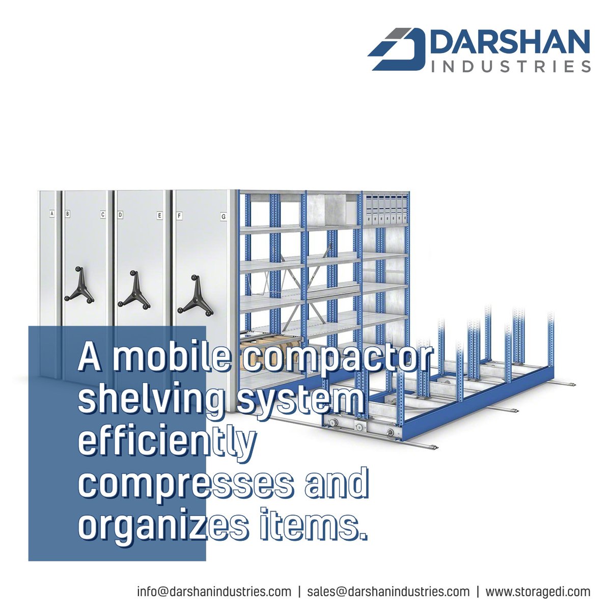 BharatC81056892's tweet image. &quot;Maximize space with Mobile Compactor Shelving Systems from Spider Multi Range of Storage! 📦🏗️ Efficiently compress and organize your items for better accessibility, security, and space optimization. Perfect for offices, warehouses, and industries! 🚀
#MobileCompactor