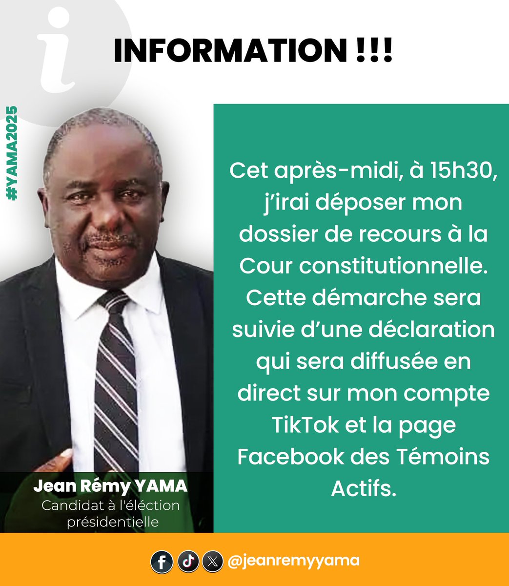 Restez connectés et mobilisés, le combat pour le vrai changement et un #Gabon propre ne fait que commencer. #Yama2025
