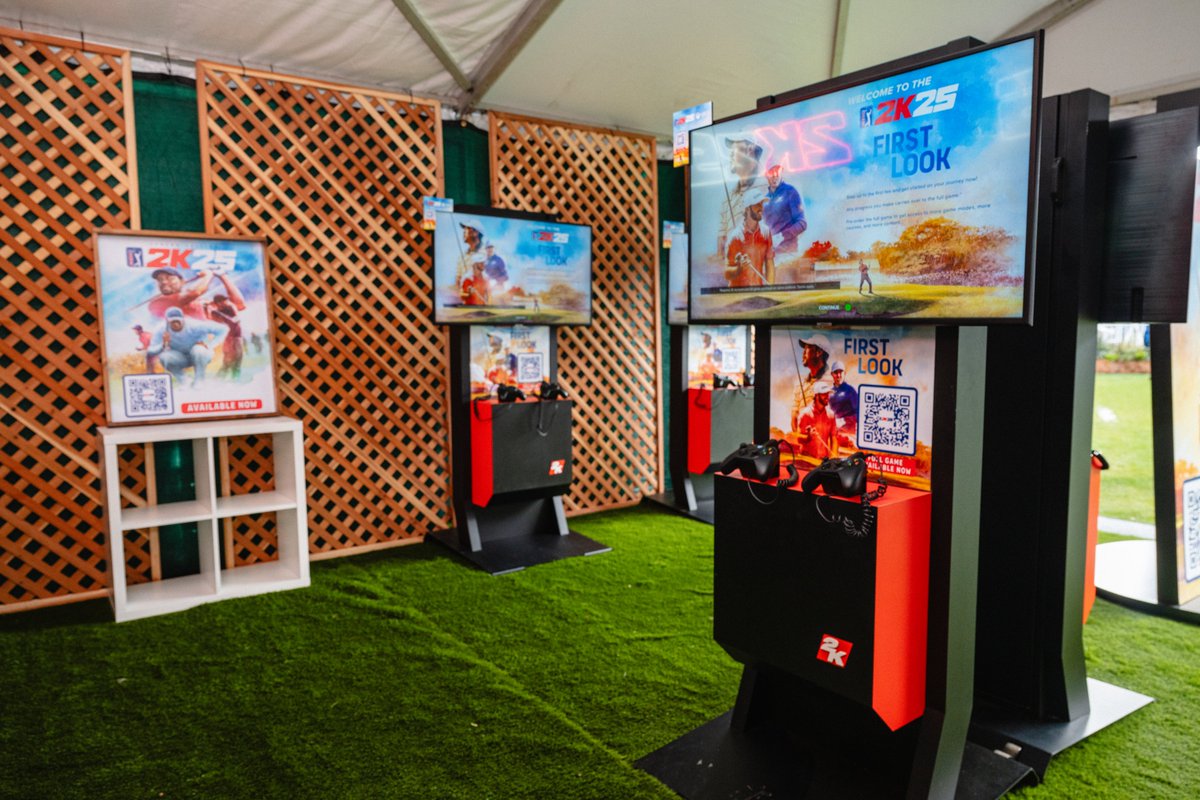THEPLAYERS's tweet photo. Hit the virtual links with #PGATOUR2K25. Swing by the Grove this afternoon for your chance to meet Chris McDonald, play TPC Sawgrass in the @PGATOUR2K First Look, compete for prizes and more. ⛳️

#THEPLAYERS https://t.co/CU2TAxSYJB