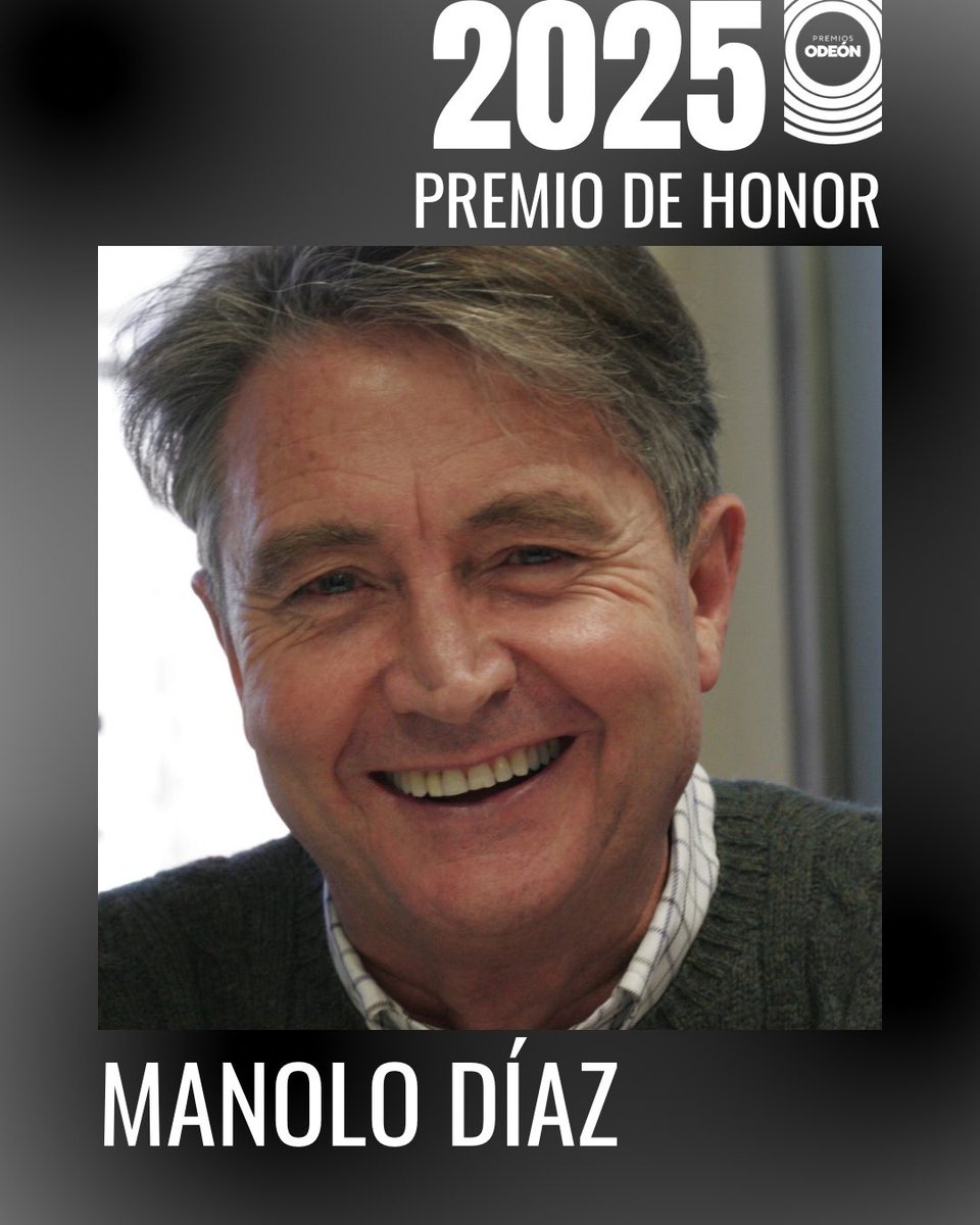 ¡Felicidades Manolo Díaz por recibir el Premio Odeón de Honor  !🏆

<a href="/AGEDI_es/">AGEDI</a>