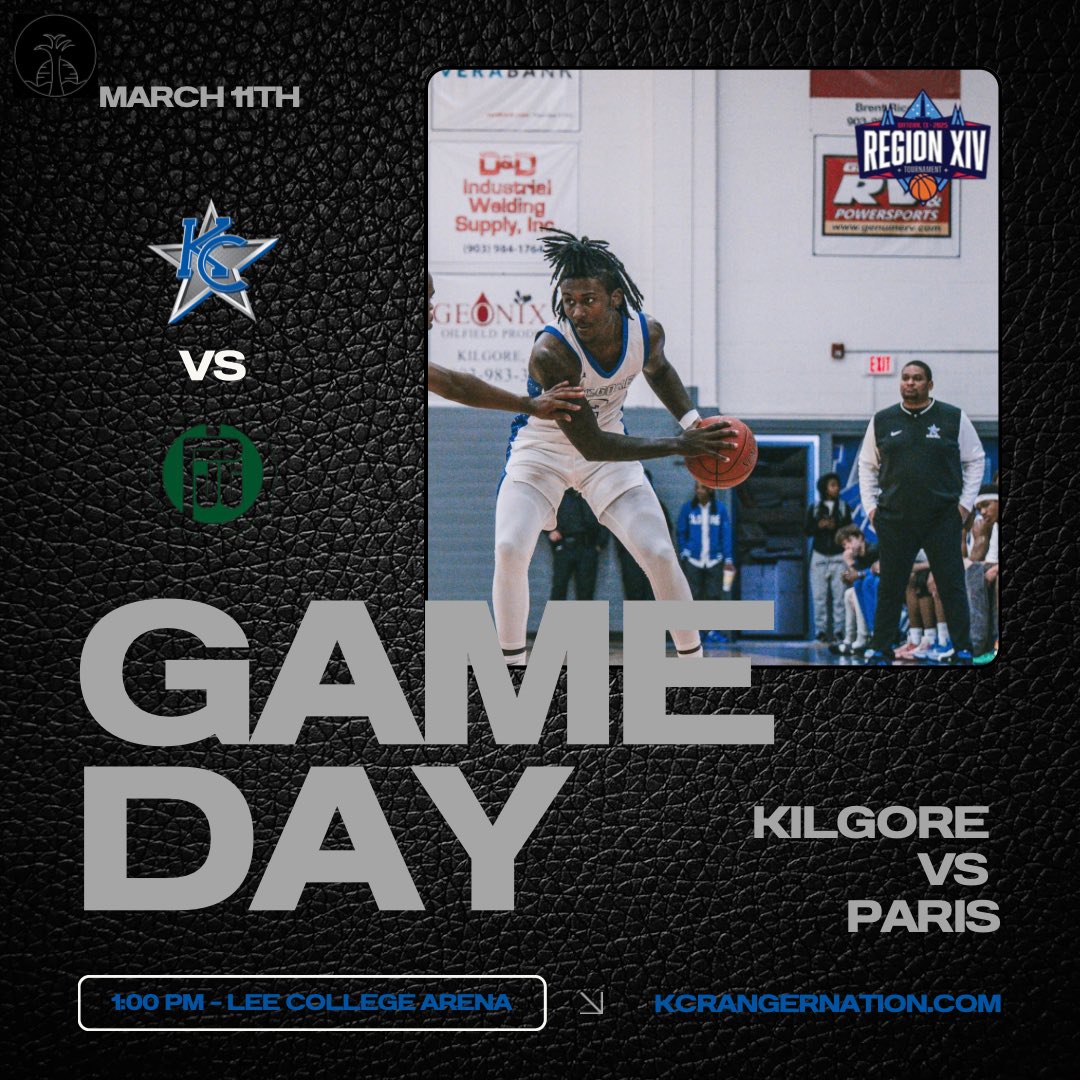 🚨RANGERS GAME DAY🚨
🆚: Paris  
⏰: 1:00 pm
📍: Lee College Sports Arena, Baytown, TX
📺: tsbnsports.com