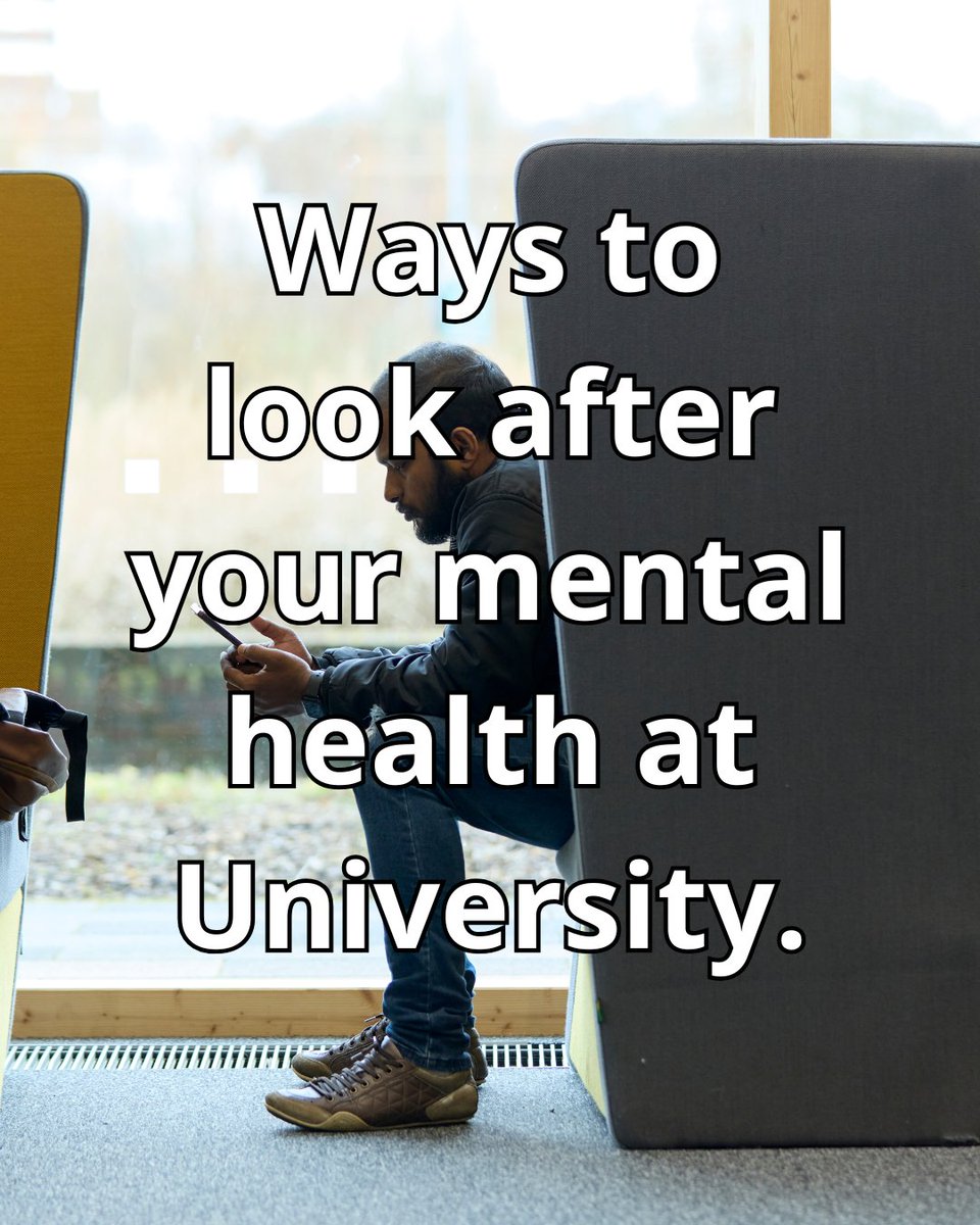 For University Mental Health day today we're sharing some ways to look after your mental health at Uni.

🌱Get out in Nature
👟Exercise
🤳Call a close friend or loved one
🍌Eat well
👭Hang out with friends
💤Prioritise sleep

 Would you add any others? #universitymentalhealthday