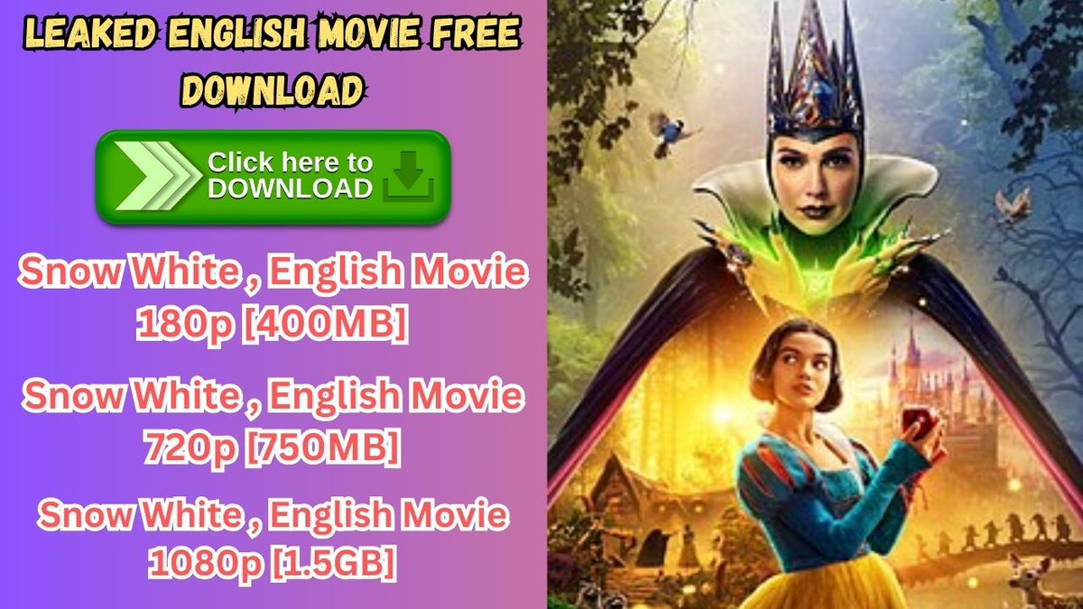 Researchtech2's tweet image. Snow White (Leaked) 4K English Movie Free Download 2025
researchtechnews.com/snow-white-lea…