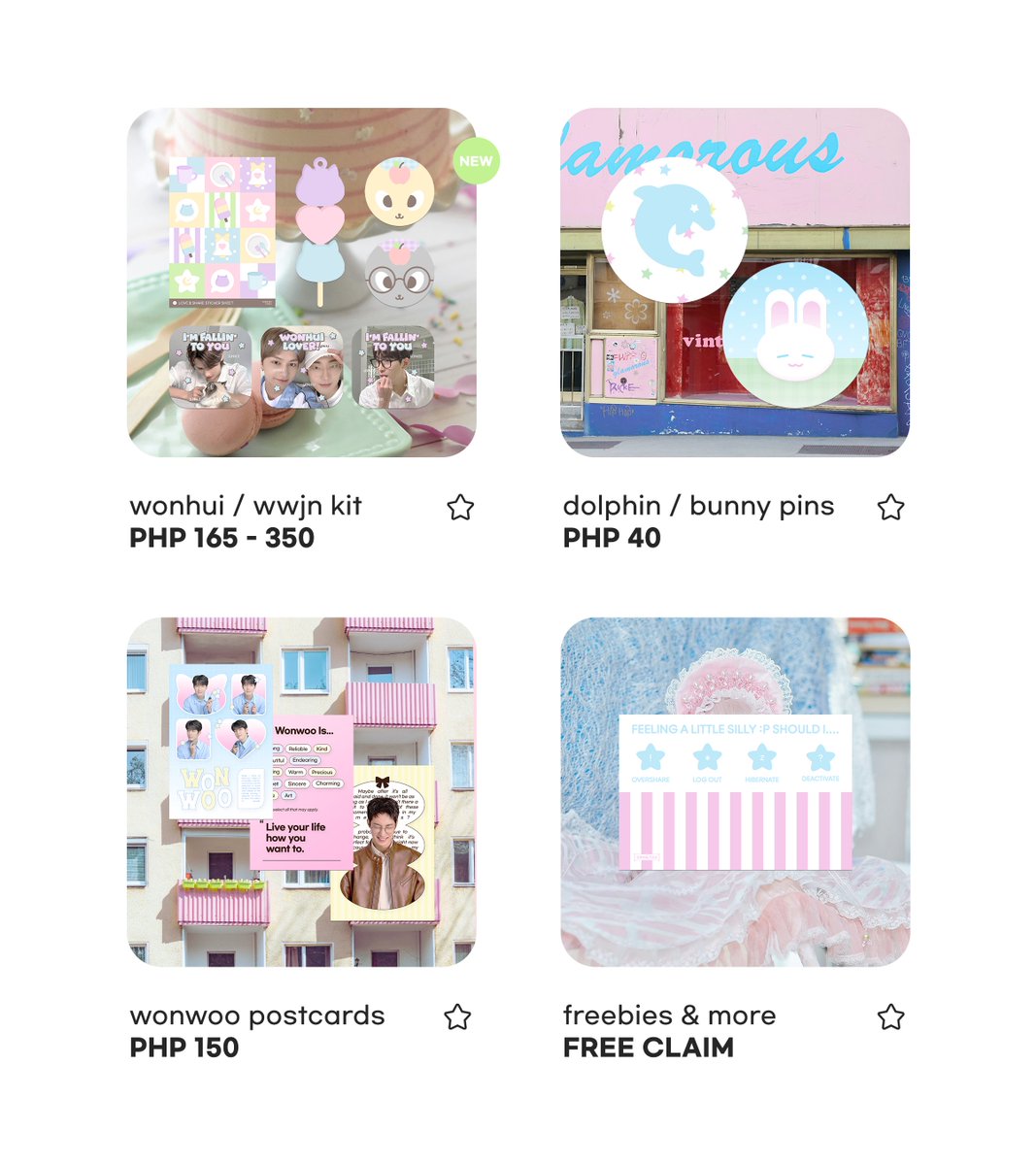 ( P.O. ) WONHUI KIT &amp; OTHER G🫧DZ!

🍜 form.jotform.com/232802825094456

03/11 until 03/24
PHP 0 — 350

🎀 444 Other Concerns:
neospring.org/@xinnetax