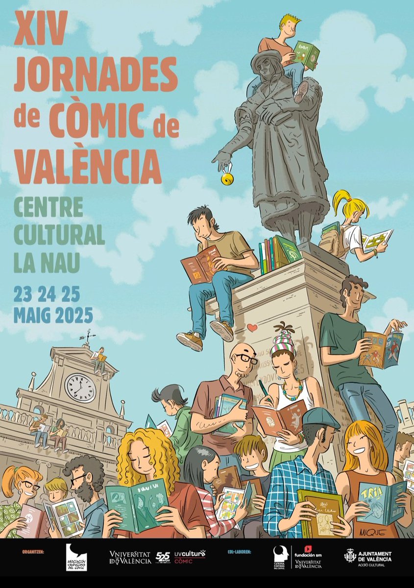 Aula de Còmic UV (@aulacomicuv) on Twitter photo Ya tenemos cartel para las XIV Jornadas de Cómic, organizadas por <a href="/ComicVlc/">Jornadas Comic VLC</a> y <a href="/AulaComicUV/">Aula de Còmic UV</a> en <a href="/LaNauuv/">UVcultura / La Nau</a>, obra del gran Mique Beltrán. Este año, en mayo! Ya tenemos cartel para las XIV Jornadas de Cómic, organizadas por <a href="/ComicVlc/">Jornadas Comic VLC</a> y <a href="/AulaComicUV/">Aula de Còmic UV</a> en <a href="/LaNauuv/">UVcultura / La Nau</a>, obra del gran Mique Beltrán. Este año, en mayo!