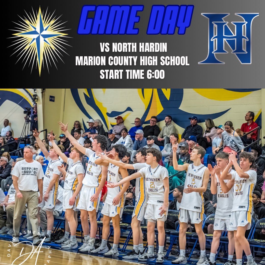 It’s region tournament game day! The Eagles face off with North Hardin tonight at 6:00 at Marion County High School! We need everyone to make plans to come out and fill the stands! You can also follow along the following ways:

Photo credit: David Asher Photography