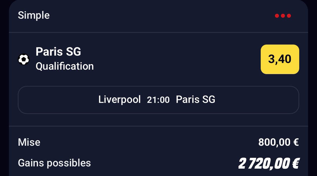Donc si Paris se qualifie ce soir mon allocation chômage ce transforme en salaire de cadre c’est bien ça ?