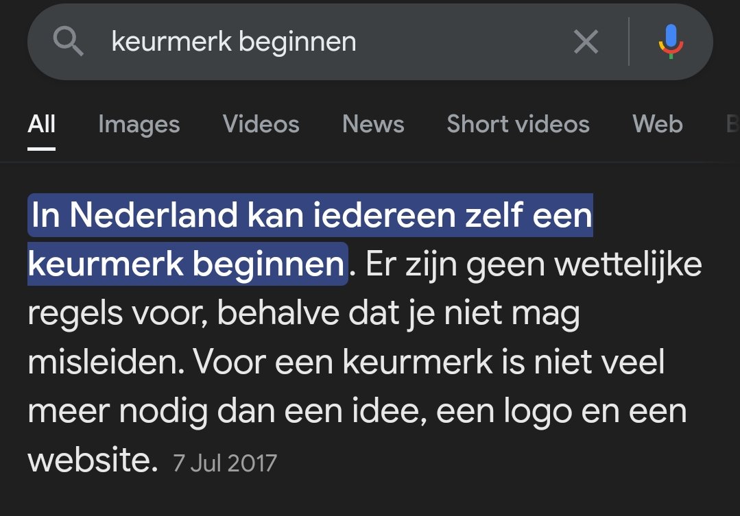 Pino20240100's tweet image. Misschien met een groepje zelf een keurmerk beginnen?