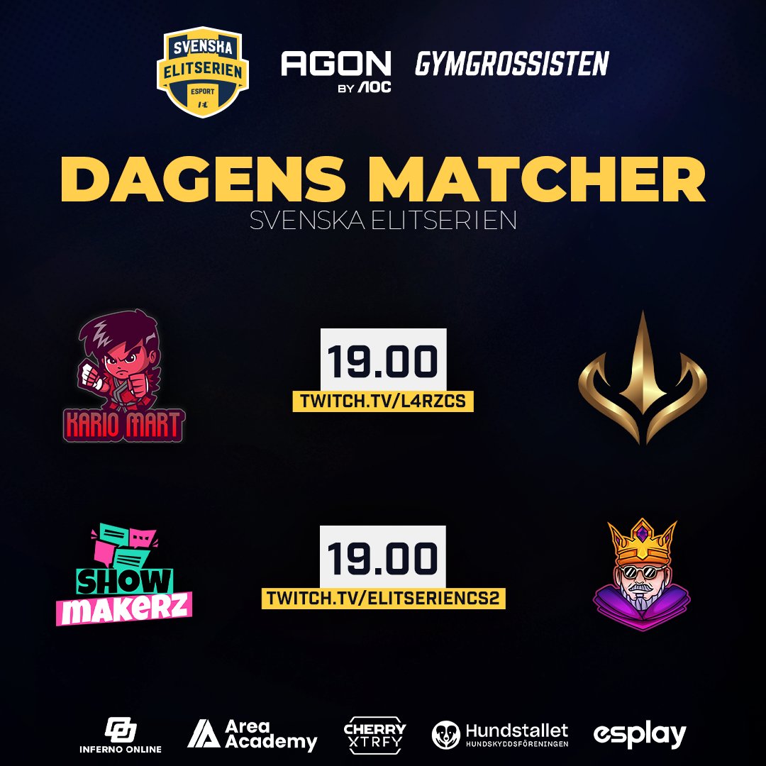 Som vi har längtat! Säsongspremiär ikväll med två matcher 😍 Vem går segrande ur striderna? 🤔