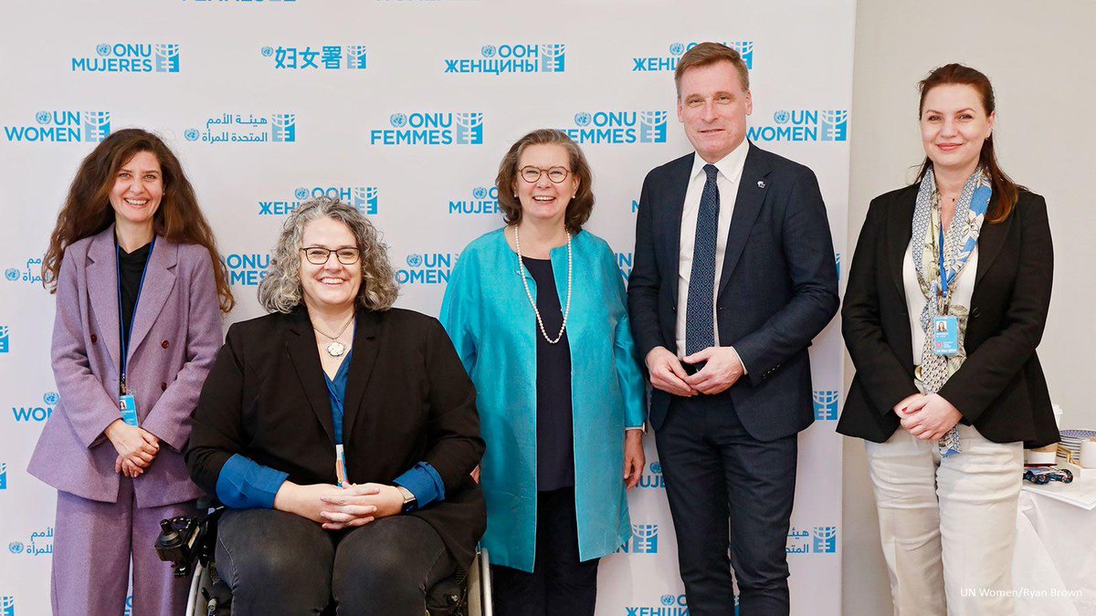 "They push back, we march forward." – Kirsi Madi
Honored to meet <a href="/UN_Women/">UN Women</a> DED Kirsi Madi at #CSW69. 

We discussed advancing gender equality, strengthening cooperation with civil society, and empowering young women and girls. 

Together, we’re pushing for a feminist future!