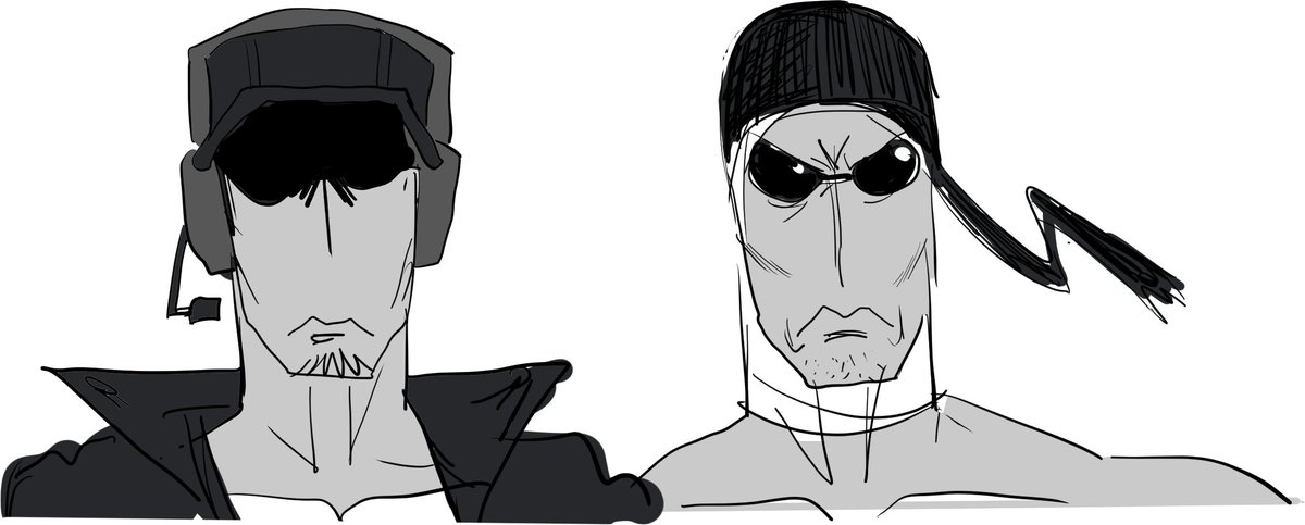 these are my invincible war ocs, their names are deinvincible and sanford