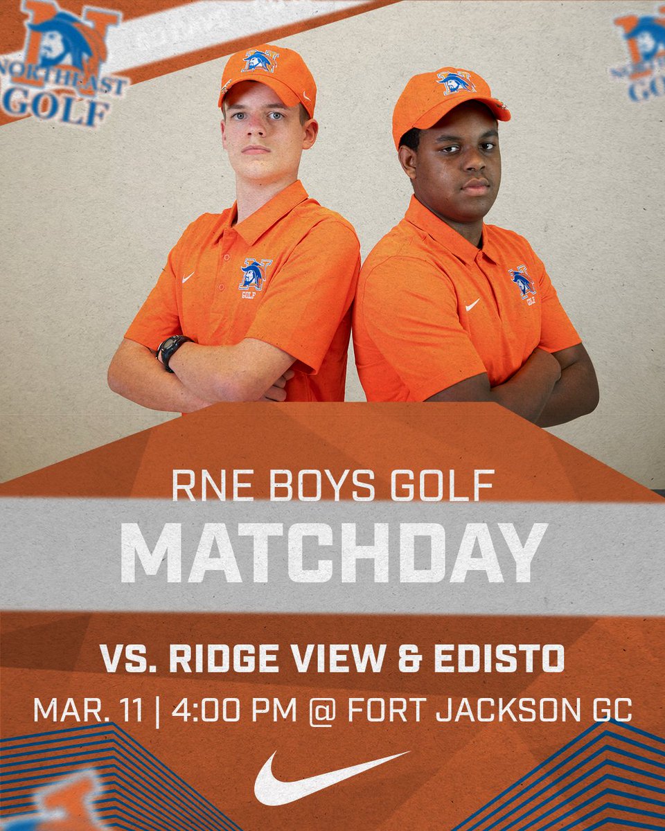RNEGolf's tweet image. IT’S TIME ! Let’s Go! Let’s Get It! Let’s Golf!!🏌🏽♂️⛳️ First match of the season against Ridge View & Edisto HS.
⛳️ Fort Jackson Golf Course
⏰ 4pm
#rnegolf