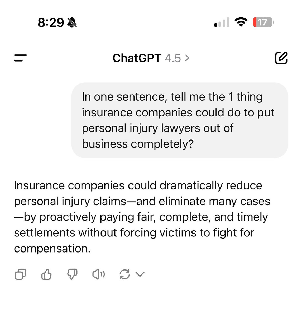 SkinnySC's tweet image. Forget #tortreform, this idea would put trial lawyers all out of business forever. 

Who wants to pitch it to State Farm??
