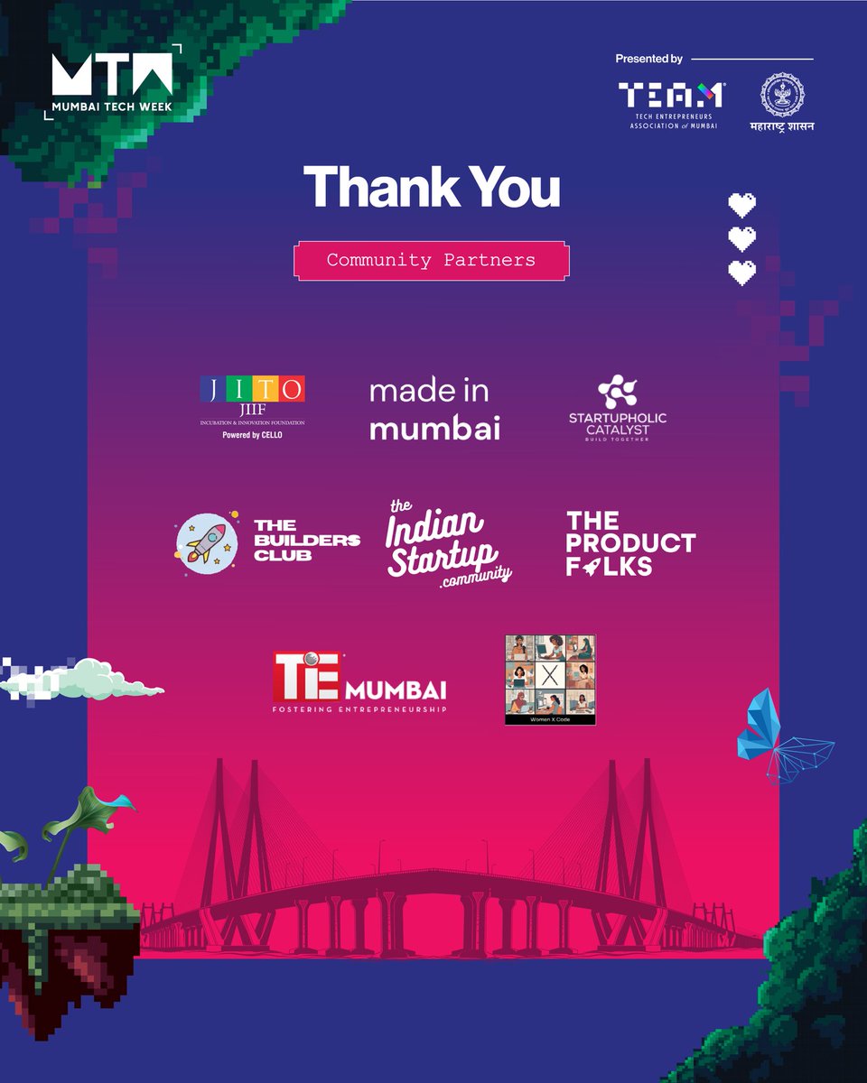 MTW 2025 wouldn’t have been the same without our incredible Community Partners! Your support helped power the tech fest, bringing ideas, innovation, and collaboration to life. A massive thank you from TEAM for making this event a huge success.✨

#MTW2025 #AI #CommunityPartners
