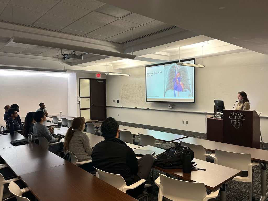 Mayo Clinic Radiology Residency Florida (@mayofl_radres) on Twitter photo Proud to see our PGY-3 resident Dr. <a href="/Gaelleh77/">Gaëlle Haddad</a> sharing her expertise with incoming medical students today! 🎓 Her lecture "Radiology for the Incoming Intern" provided essential imaging fundamentals that will serve these future doctors 🩺 well in any specialty they choose. Proud to see our PGY-3 resident Dr. <a href="/Gaelleh77/">Gaëlle Haddad</a> sharing her expertise with incoming medical students today! 🎓 Her lecture "Radiology for the Incoming Intern" provided essential imaging fundamentals that will serve these future doctors 🩺 well in any specialty they choose.