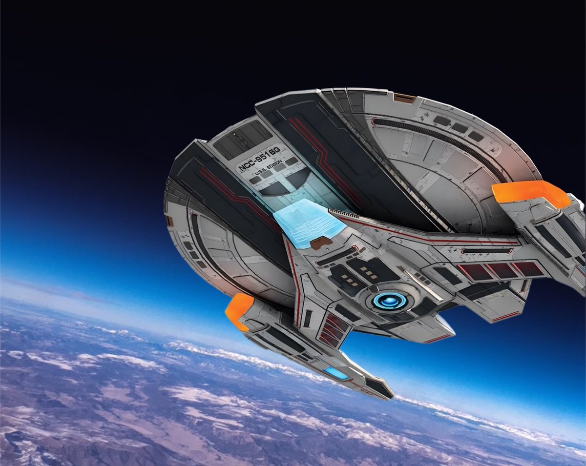startrek_ships's tweet image. #EdisonClass #StarTrekPicard Season 3 #STO 

This ship doesn’t separate—even though it looks like it should. The ventral phaser strips are partially covered by the warp nacelles