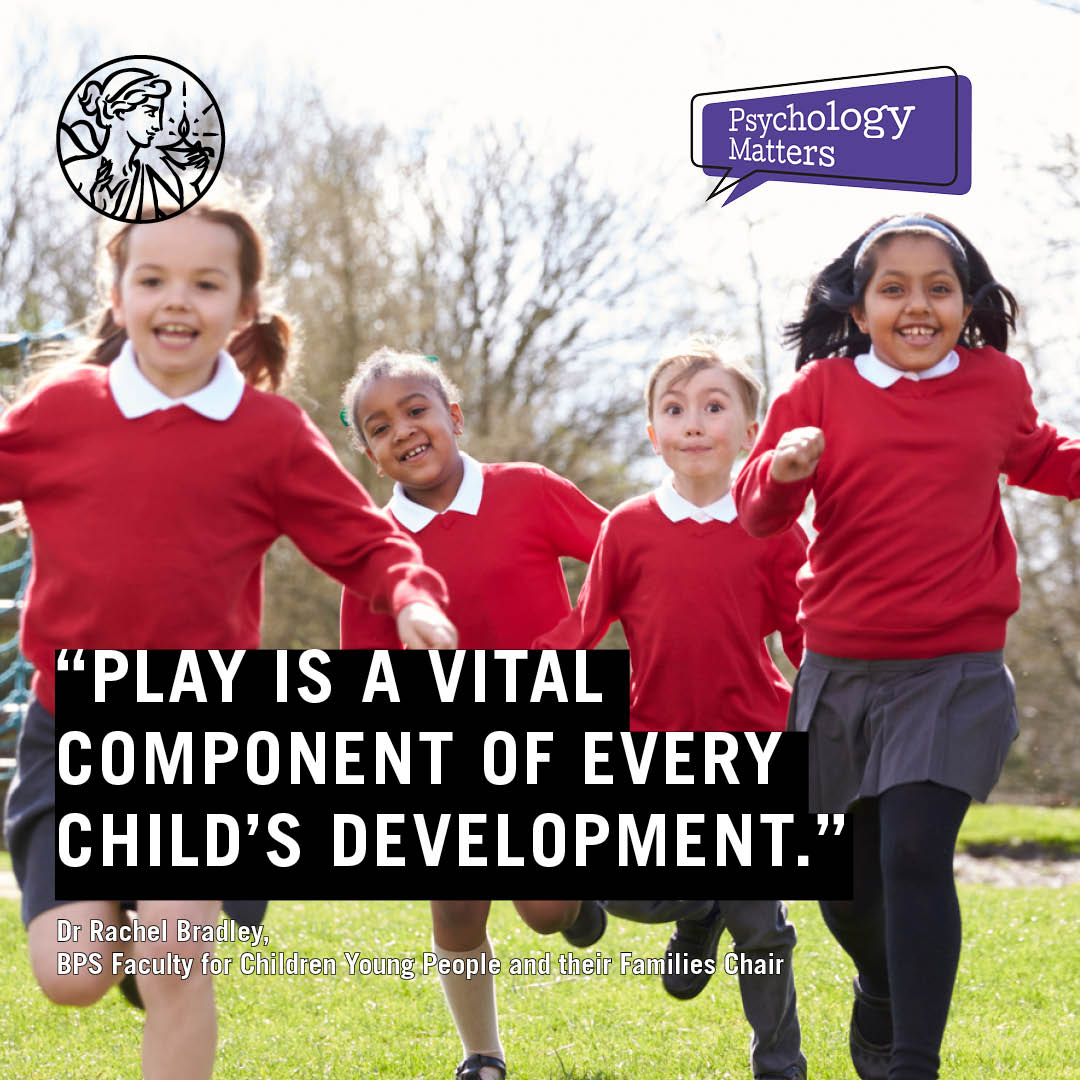 British Psychological Society (@bpsofficial) on Twitter photo Children are spending 50% less time playing outdoors compared to previous generation.
<a href="/CfYoungLives/">Centre for Young Lives</a>'s Raising the Nation Play Commission report highlights factors such as a reduction in school break times & playground closures.
Psychologists respond: bps.org.uk/news/bps-respo… Children are spending 50% less time playing outdoors compared to previous generation.
<a href="/CfYoungLives/">Centre for Young Lives</a>'s Raising the Nation Play Commission report highlights factors such as a reduction in school break times & playground closures.
Psychologists respond: bps.org.uk/news/bps-respo…