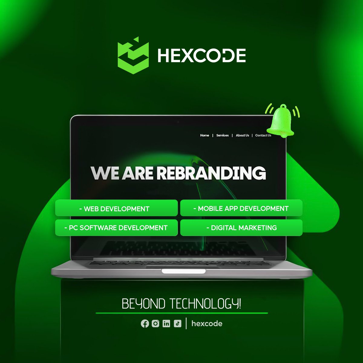 HexCode2024's tweet image. 🚀 WE ARE REBRANDING! 🚀
From web development to digital marketing, we’re taking technology to the next level! 💻📱✨
Stay tuned for exciting updates and innovations! 🌟
#WebDevelopment #MobileApp #SoftwareDevelopment #DigitalMarketing #Rebranding #BeyondTechnology