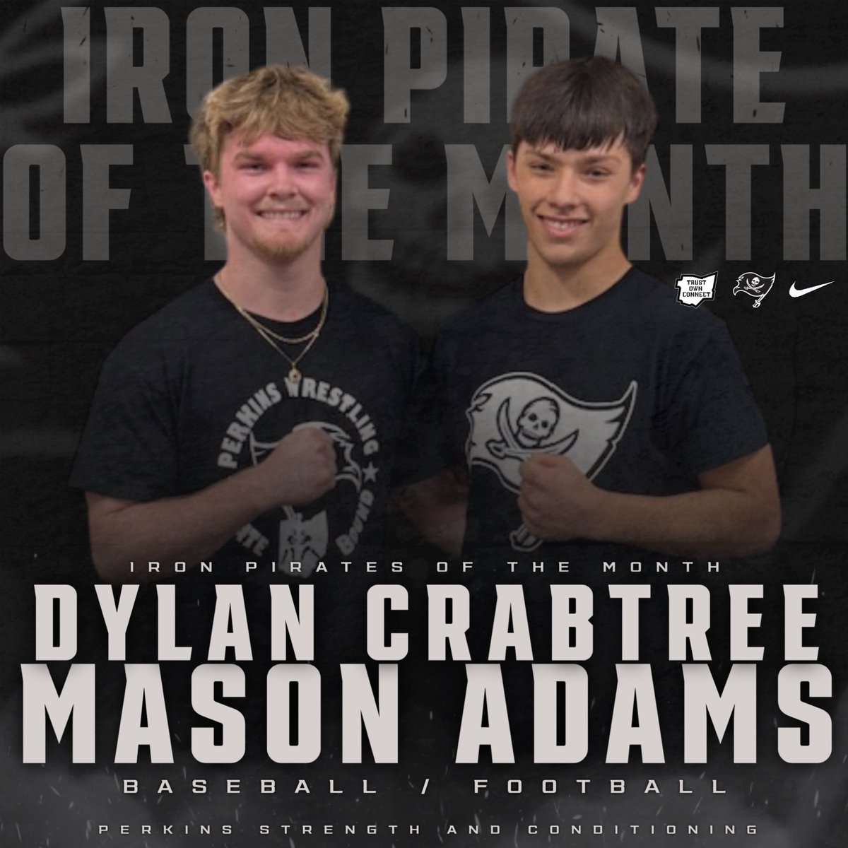 Please join me in congratulating our Iron Maiden’s and Pirates of February! 

<a href="/PerkinsATH/">Perkins High School Athletics</a>