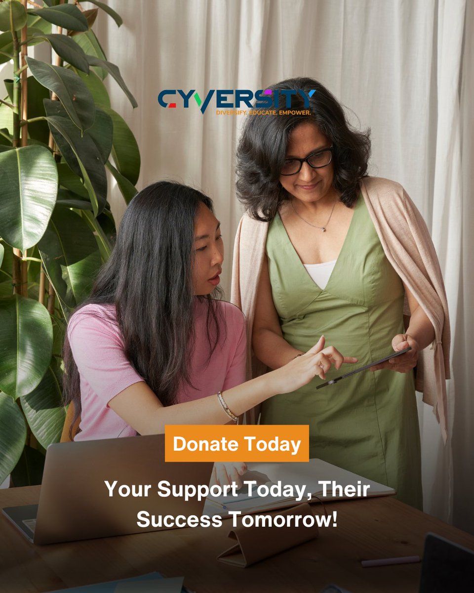 Your support has the power to change lives! By donating to Cyversity, you help provide cybersecurity training, mentorship, and scholarships to underrepresented communities. 

💡 Every contribution makes a difference—give today!
👉 Cyversity.org