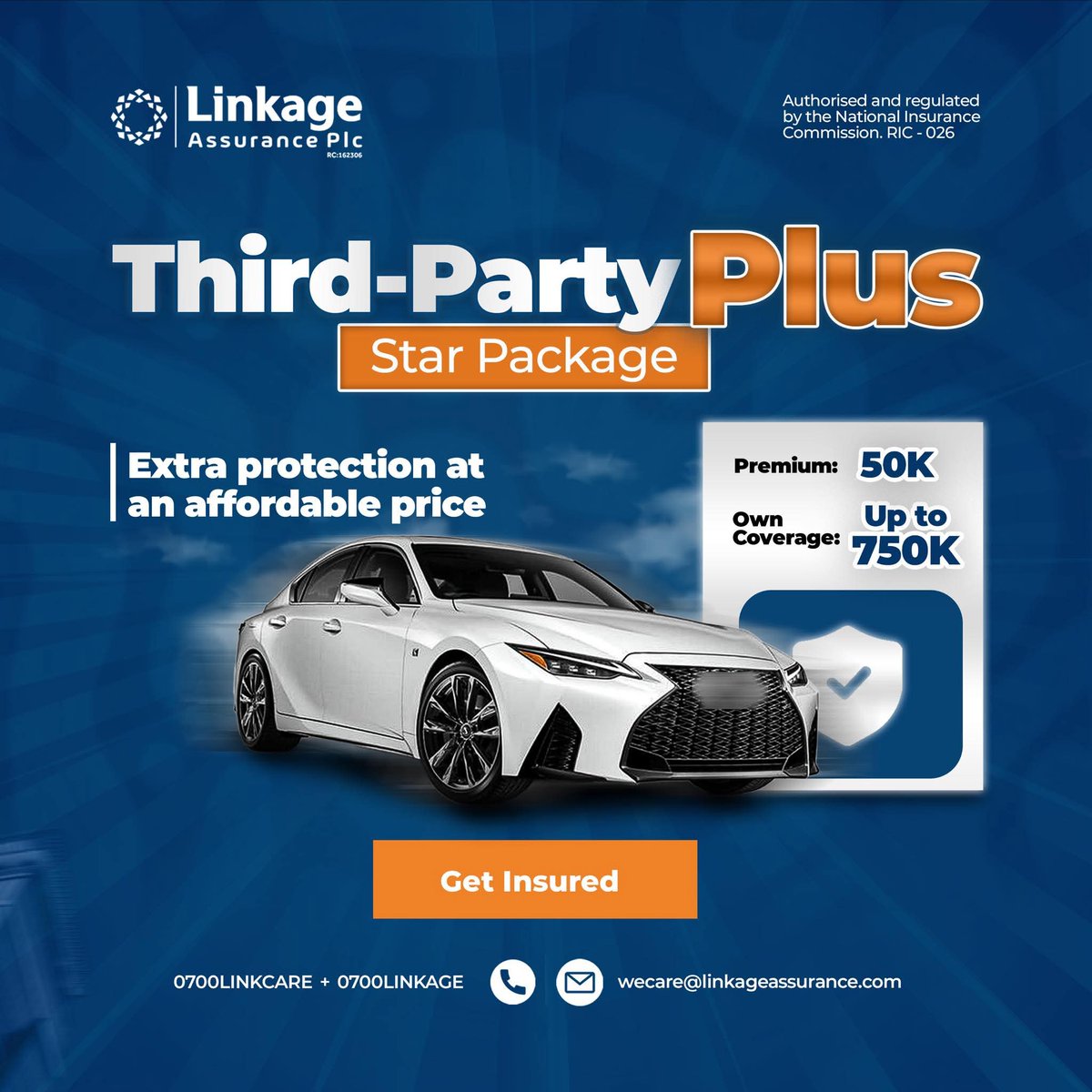 LinkageNg's tweet image. "Why settle for less when you can shine with the Star Package? You get up to ₦750,000 coverage for your car and third-party vehicles! 
More protection, same affordability!"

#StarCoverage  
#Linkagethirdpartyplus 
#ThirdPartyinsurance