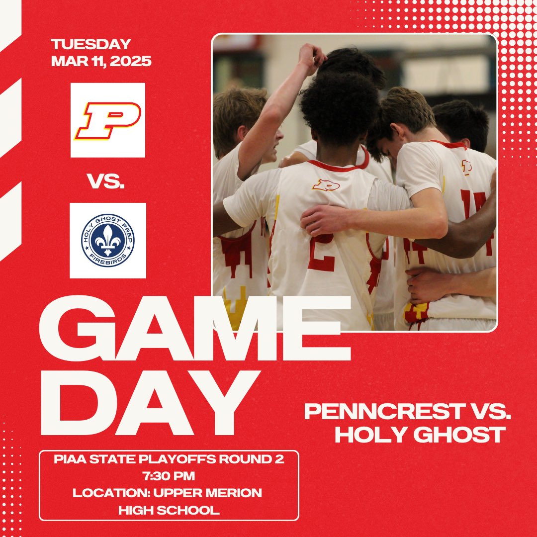 States Round 2 vs. Holy Ghost at 7:30!

Location: Upper Merion High School