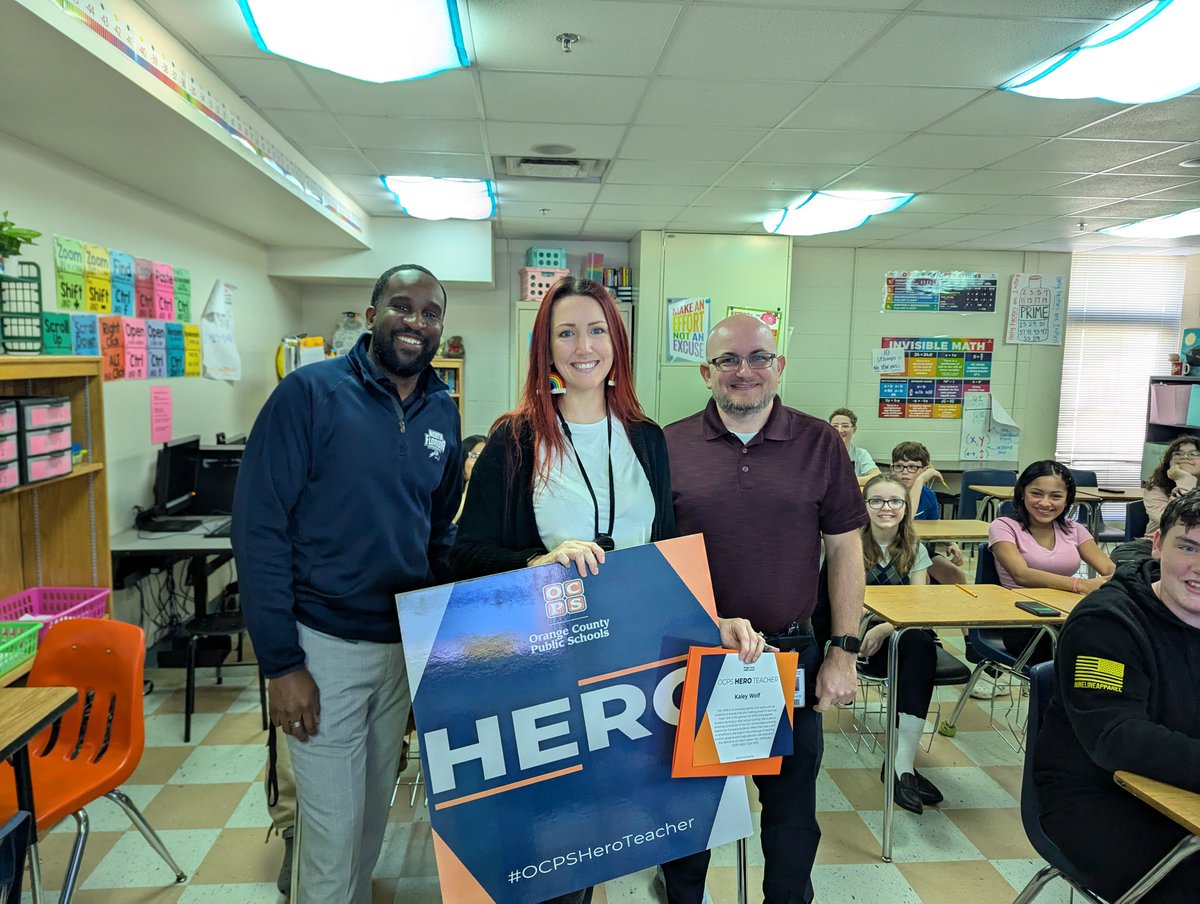 Ms. Wolf <a href="/ConwayMSFalcons/">Conway MS OCPS</a> helps kids make math gains 🧮💪 and sponsors NJHS!  She's an amazing #OCPSHeroTeacher! 
<a href="/CDLocps/">Curriculum and Digital Learning</a> <a href="/OCPSJobs/">OCPS Jobs</a> <a href="/OCPSnews/">ocpsnews</a>