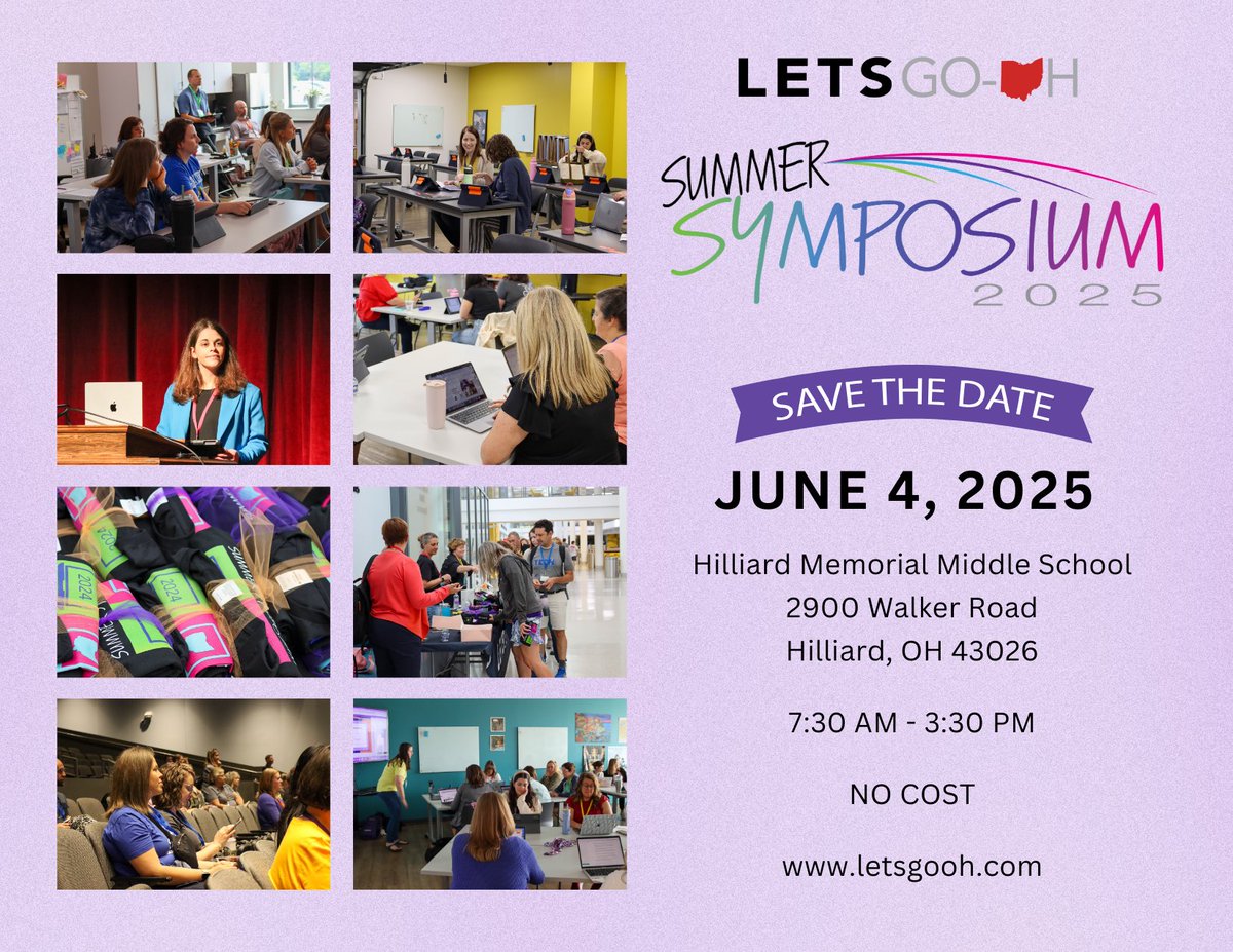 📣 Call for proposals! Are you an Apple Educator interested in presenting at the LETSGO-OH Summer Symposium? Submit proposal presentations by April 15: bit.ly/3QII10W

💻Want to attend the event to engage in hands-on learning? Register for FREE: bit.ly/3QxzCgM