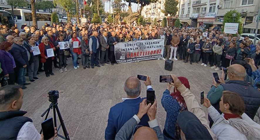 Suriye'de cihatçı terör örgütü HTŞ'nin alevi soykırımına girişmesi üzerine bileşeni olduğumuz Mersin Emek ve Demokrasi Platformu ile birlikte Özgür Çocuk Parkı'ndaydık.

Şeriata, Faşizme, Karanlığa Geçit Yok!
Kurtuluş Yok Tek Başına, Ya Hep beraber Ya Hiçbirimiz!