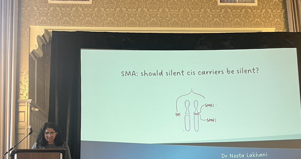 SureshSomarathi's tweet image. Neeta Lakhani discussing about silent Cis carriers in SMA #CGS2025 @clingensoc