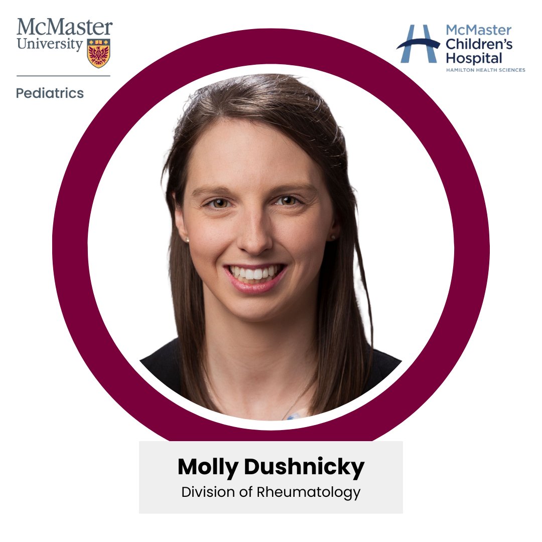 McMaster University Department of Pediatrics (@macupediatrics) on Twitter photo Welcome to <a href="/MacUPediatrics/">McMaster University Department of Pediatrics</a>, Molly Dushnicky (<a href="/MDushnicky/">Molly Dushnicky</a>)! Her clinical & research interests focus on equitable access to care, musculoskeletal ultrasound & mentorship in medicine.
We’re excited for her to join our rheumatology team & look forward to her contributions. 🎉 Welcome to <a href="/MacUPediatrics/">McMaster University Department of Pediatrics</a>, Molly Dushnicky (<a href="/MDushnicky/">Molly Dushnicky</a>)! Her clinical & research interests focus on equitable access to care, musculoskeletal ultrasound & mentorship in medicine.
We’re excited for her to join our rheumatology team & look forward to her contributions. 🎉