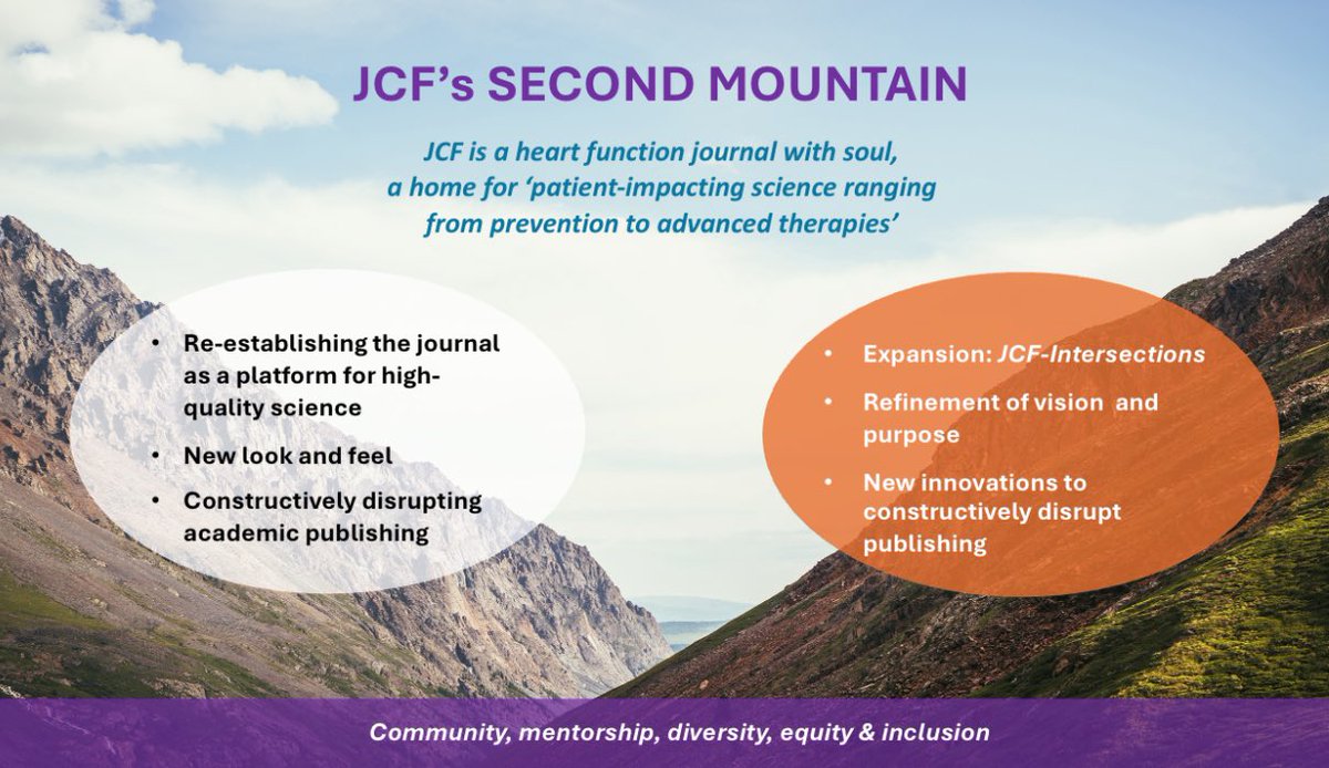 Anu Lala-Trindade (@dranulala) on Twitter photo Every organization/institution needs a defined identity - or an “elevator pitch” 🛗 (🙏🏽 <a href="/JeffTeuteberg/">Jeff Teuteberg</a>)
As we completed 4 years w/this ⭐️ team <a href="/JCardFail/">Journal of Cardiac Failure</a> we’ve been thinking about this in our #SecondMountain (🙏🏽 <a href="/AndrewJSauer/">Andrew J Sauer MD</a>)
The best is yet to come…💜
Our March Ed page Every organization/institution needs a defined identity - or an “elevator pitch” 🛗 (🙏🏽 <a href="/JeffTeuteberg/">Jeff Teuteberg</a>)
As we completed 4 years w/this ⭐️ team <a href="/JCardFail/">Journal of Cardiac Failure</a> we’ve been thinking about this in our #SecondMountain (🙏🏽 <a href="/AndrewJSauer/">Andrew J Sauer MD</a>)
The best is yet to come…💜
Our March Ed page