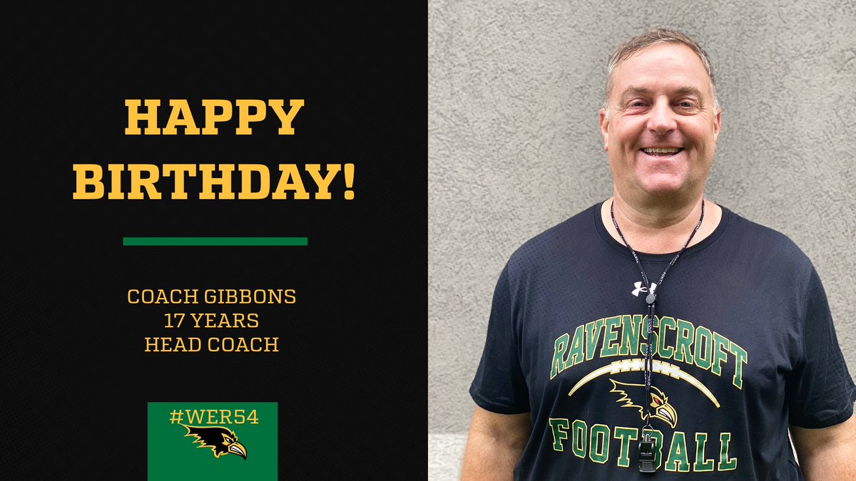 Join us in wishing a Happy Birthday to Coach Gibbons! #WeR54